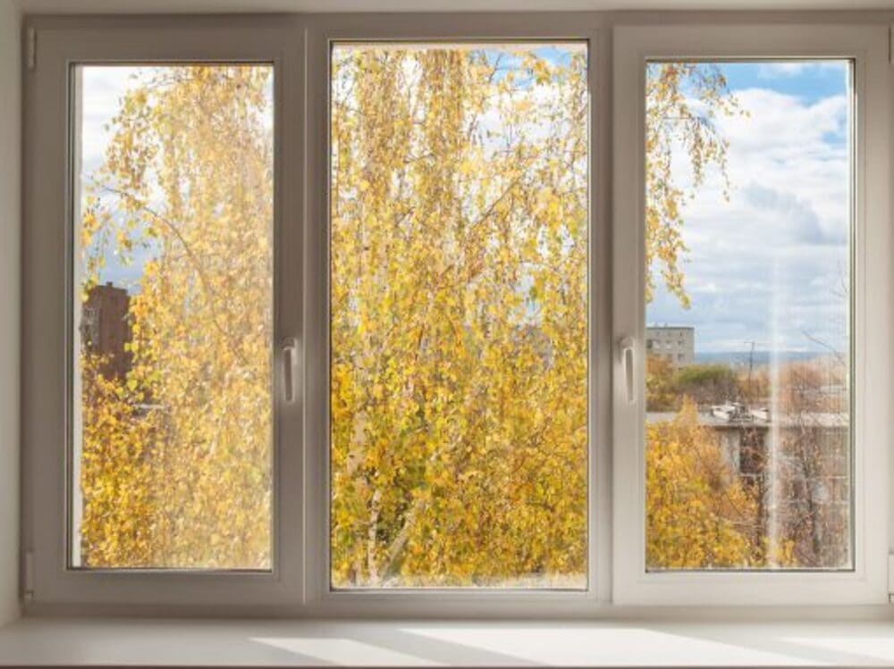 white aluminium sliding windows with a beatiful view