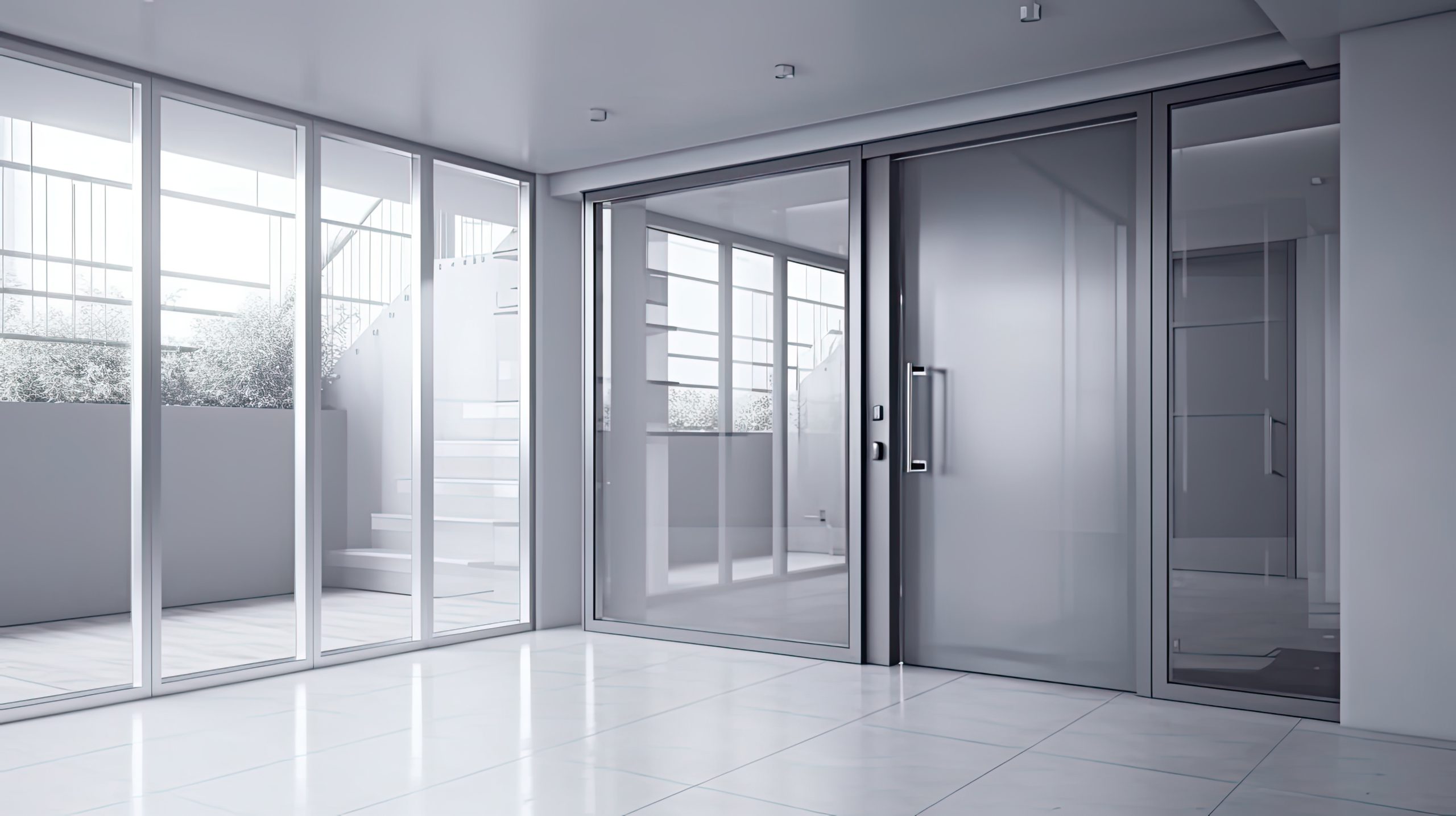 aluminium door with big windows london